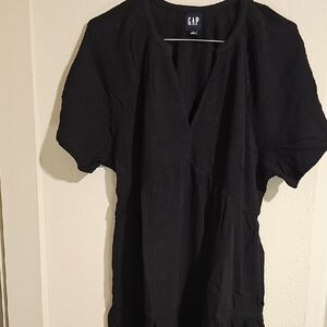 GAP Elegant Black V-Neck Dress